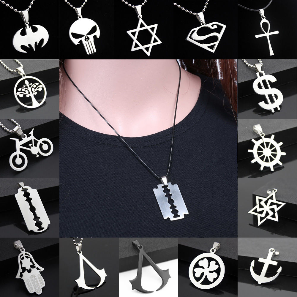 Fashion Women's Men's Silver Stainless Steel Pendant Necklace Chain Jewelry Gift - Randomly Send
Fashion Women's Men's Silver Stainless Steel Pendant Necklace Chain Jewelry Gift - Randomly Send