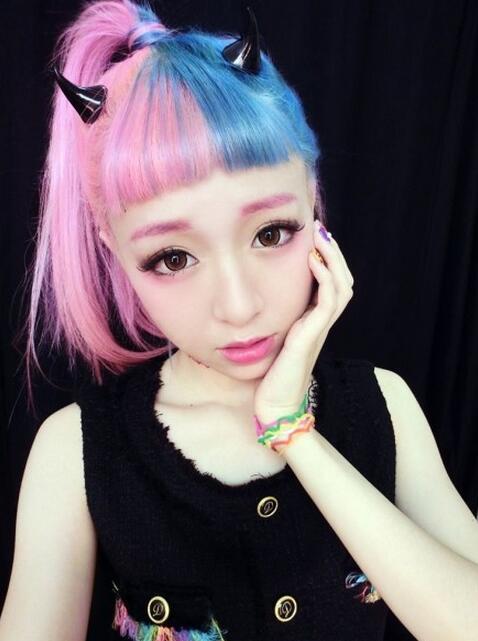 Hot sale Harajuku headdress demon horns hairpin hairpin hair ornaments FJ046 mix order 60 pieces a lot