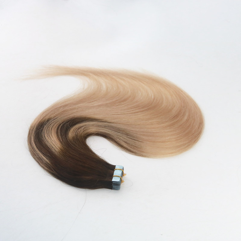Balayage Color #4#18 Top Grade High Quality Hot Selling Virgin Remy Hair Straight Seamless Human Hair PU Tape Hair Extension 100G Per Bundle