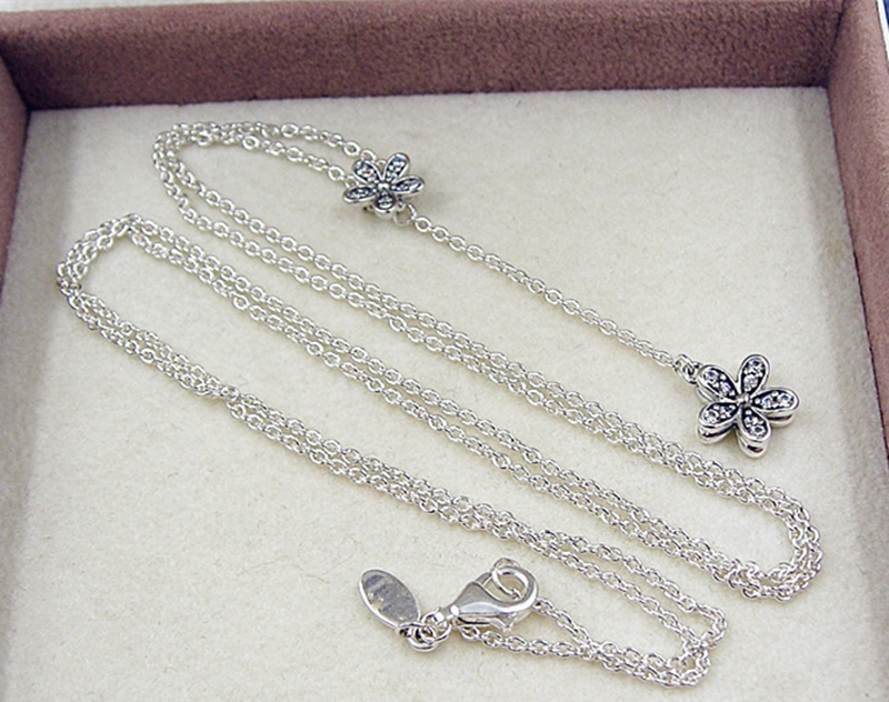 100% 925 Sterling Silver Chain Dazzling Daisies Drop Pendant Necklace with Clear Cz Fits Pandora Style Jewelry Charms and Beads
100% 925 Sterling Silver Chain Dazzling Daisies Drop Pendant Necklace with Clear Cz Fits Pandora Style Jewelry Charms and Beads