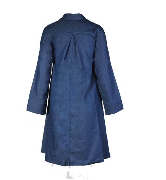 High quality Big fashion long - sleeved denim shirt loose loose women 's explosive section LX014