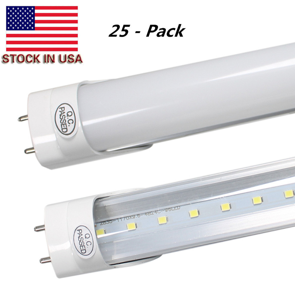 SUNWAY 25-Pack Free Shipping 18W 22W T8 LED Tube SMD2835 1800LM Lamp Bulb 1200mm 1.2m 4Ft AC85-265V Lights Lighting 2 Year Warranty