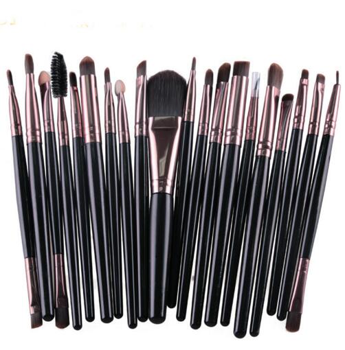 20 pcs Brushes Professional Cosmetic set With nature Contour Powder Cosmetics Brush Makeup