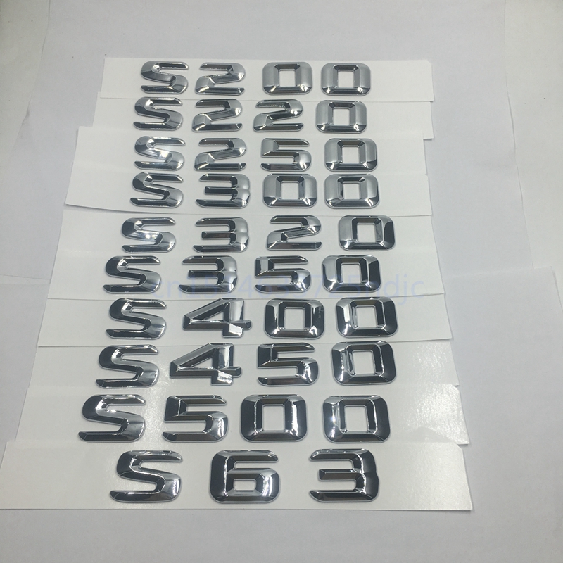 For Mercedes Benz S Class S200 S220 S250 S300 S320 S350 S400 S420 S450 S500 S63 Rear Trunk Letters Emblem Badge Logo
For Mercedes Benz S Class S200 S220 S250 S300 S320 S350 S400 S420 S450 S500 S63 Rear Trunk Letters Emblem Badge Logo