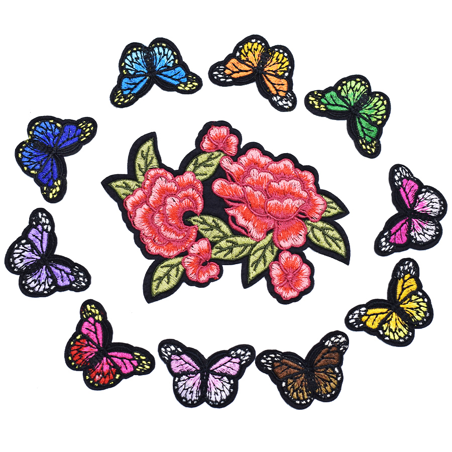 2 Styles Butterfly Patches for Clothing Iron on Transfer Applique Flower Patch for Bags Jeans DIY Sew on Embroidery Sticker
2 Styles Butterfly Patches for Clothing Iron on Transfer Applique Flower Patch for Bags Jeans DIY Sew on Embroidery Sticker