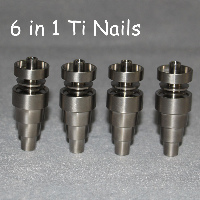 Best Universal Domeless Titanium Nail 6 IN 1 10mm 14mm 18mm Male Female Dual Function GR2 Ti Nails Ash Dab Rigs
Best Universal Domeless Titanium Nail 6 IN 1 10mm 14mm 18mm Male Female Dual Function GR2 Ti Nails Ash Dab Rigs