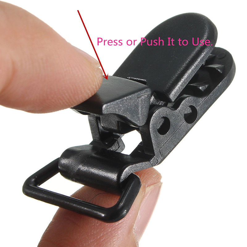 Wholesale-hot Colored Plastic Suspender Soother Pacifier Holder Dummy Clips For Baby Accessories
