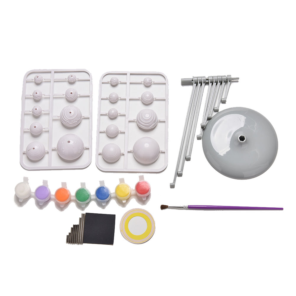Wholesale-Hot Sale Astronomy Science Educational Toys Solar System Celestial Bodies Planets Planetarium Model Kit DIY Kids Gift