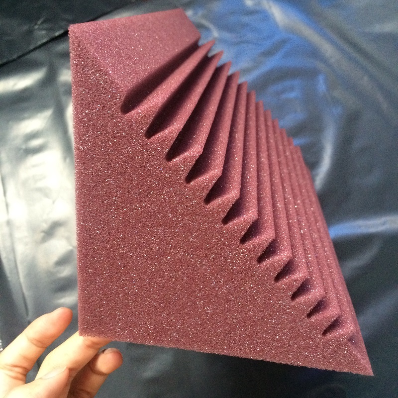 12 x 12 x 24cm Purple Bass trap Acoustic Panel For The Corner Wall Studio Room 12 PCS5611676