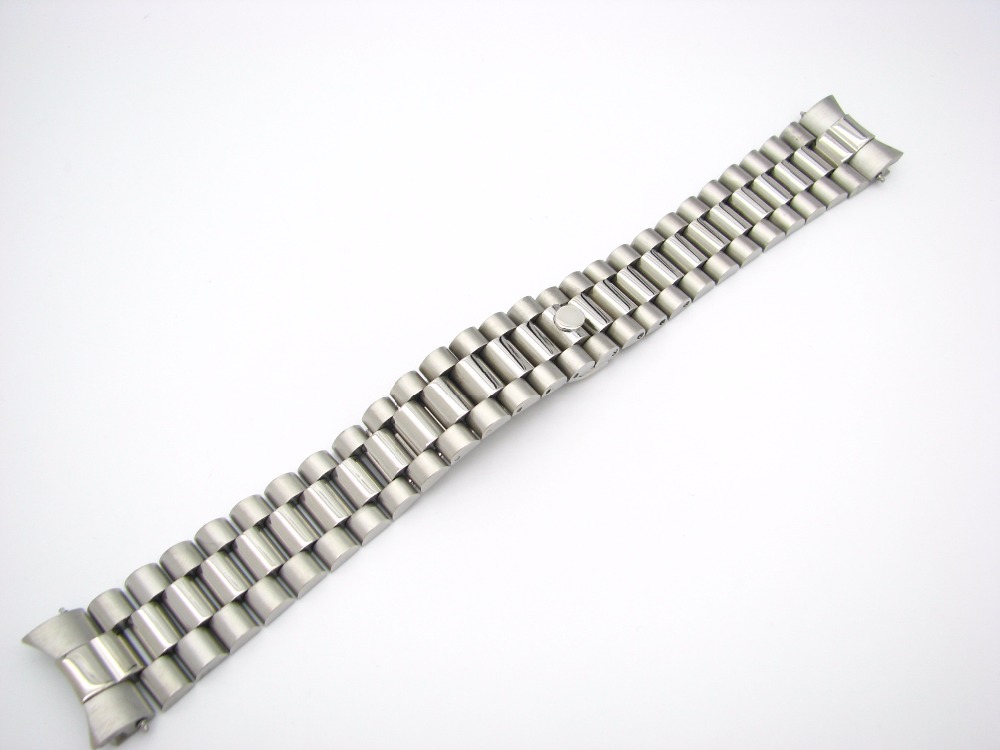 CARLYWET 20mm Wholesale Solid Curved End Screw Links Deployment Clasp Stainless Steel Wrist Watch Band Bracelet Strap от DHgate WW