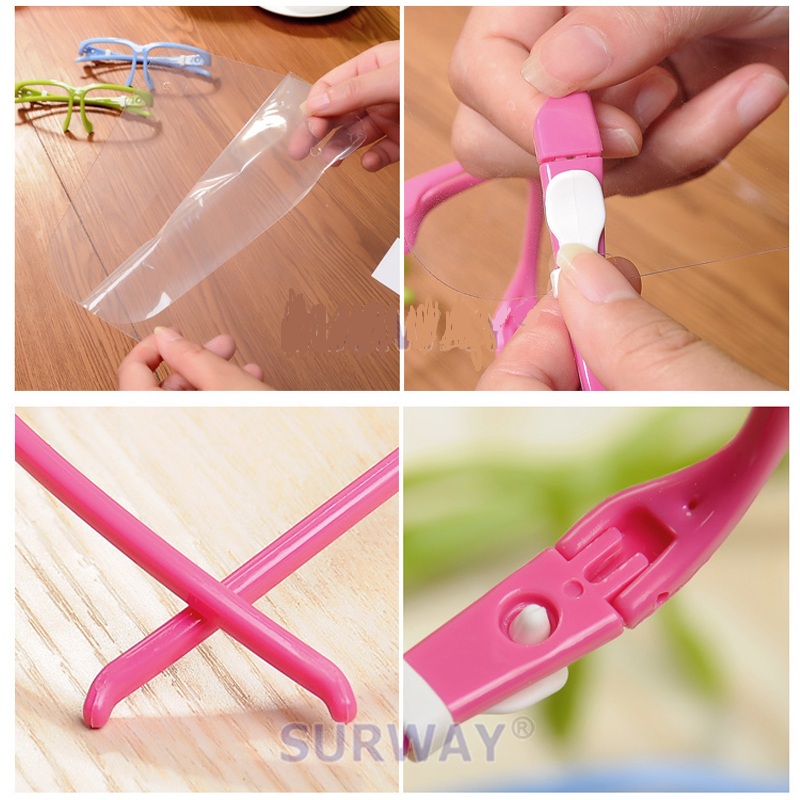 3 Colors Newest Double Sided Anti-smoke Anti-fog Anti-oil Kitchen Cooking Mask Face Eye Protective Shield , Free Shipping