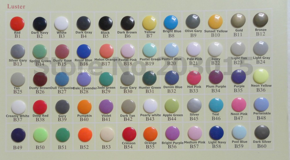 Wholesale-(60 color option)DHL 6000sets Original Size 20 T5 KAM Plastic snaps buttons ( 500set / color )