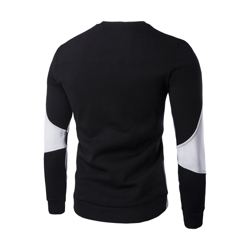 Winter Jacquard Cotton Sweatershirt Men's O-Neck Pullover Jumper Bluso Mascuo B3