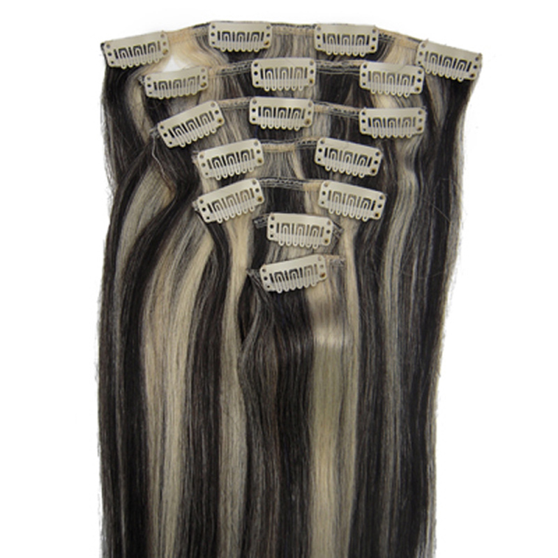 ZZHAIR 15" 7pcs set 70g Clips in/on 100% Brazilian Remy Human Hair Extension Full Head Natural Straight