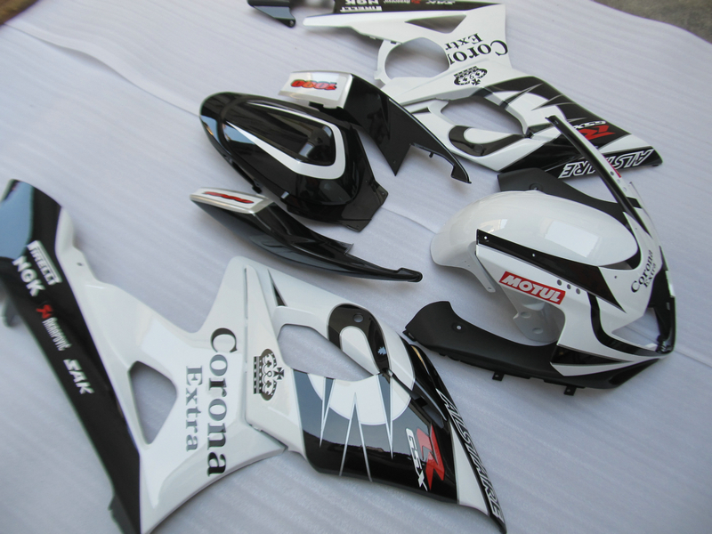 Injection molding 100% kit for Suzuki GSXR1000 05 06 white black fairings set GSXR1000 2005 2006 OT30, Same as picture
Injection molding 100% kit for Suzuki GSXR1000 05 06 white black fairings set GSXR1000 2005 2006 OT30, Same as picture