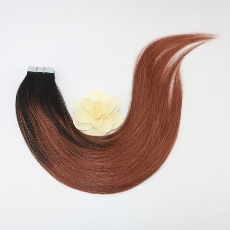 Wholesale Virgin Hair Popular Can Be Dyed And Ironed Pure Human Hair Straight Balayage Tape Hair Extensions