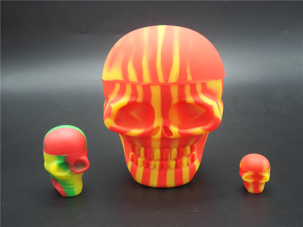 Big skull silicone container 500ml, containing silicone box, 100% food grade silicone, Nonstick wax containers jars silicone box
Big skull silicone container 500ml, containing silicone box, 100% food grade silicone, Nonstick wax containers jars silicone box