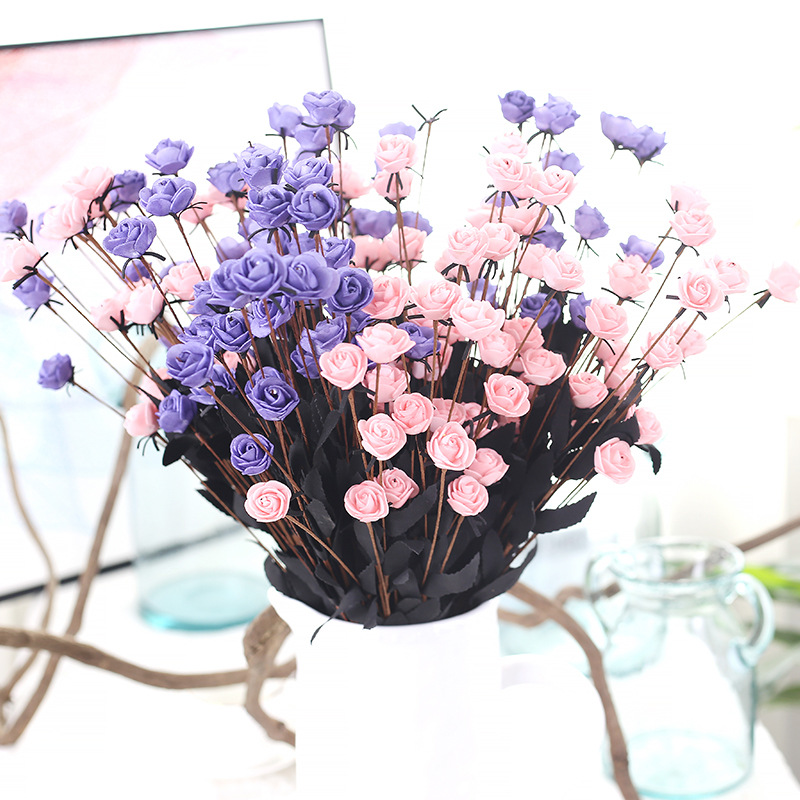 Bubble 15 PE small rose simulation flower wholesale fake flower wedding decoration home, Pink
Bubble 15 PE small rose simulation flower wholesale fake flower wedding decoration home, Pink