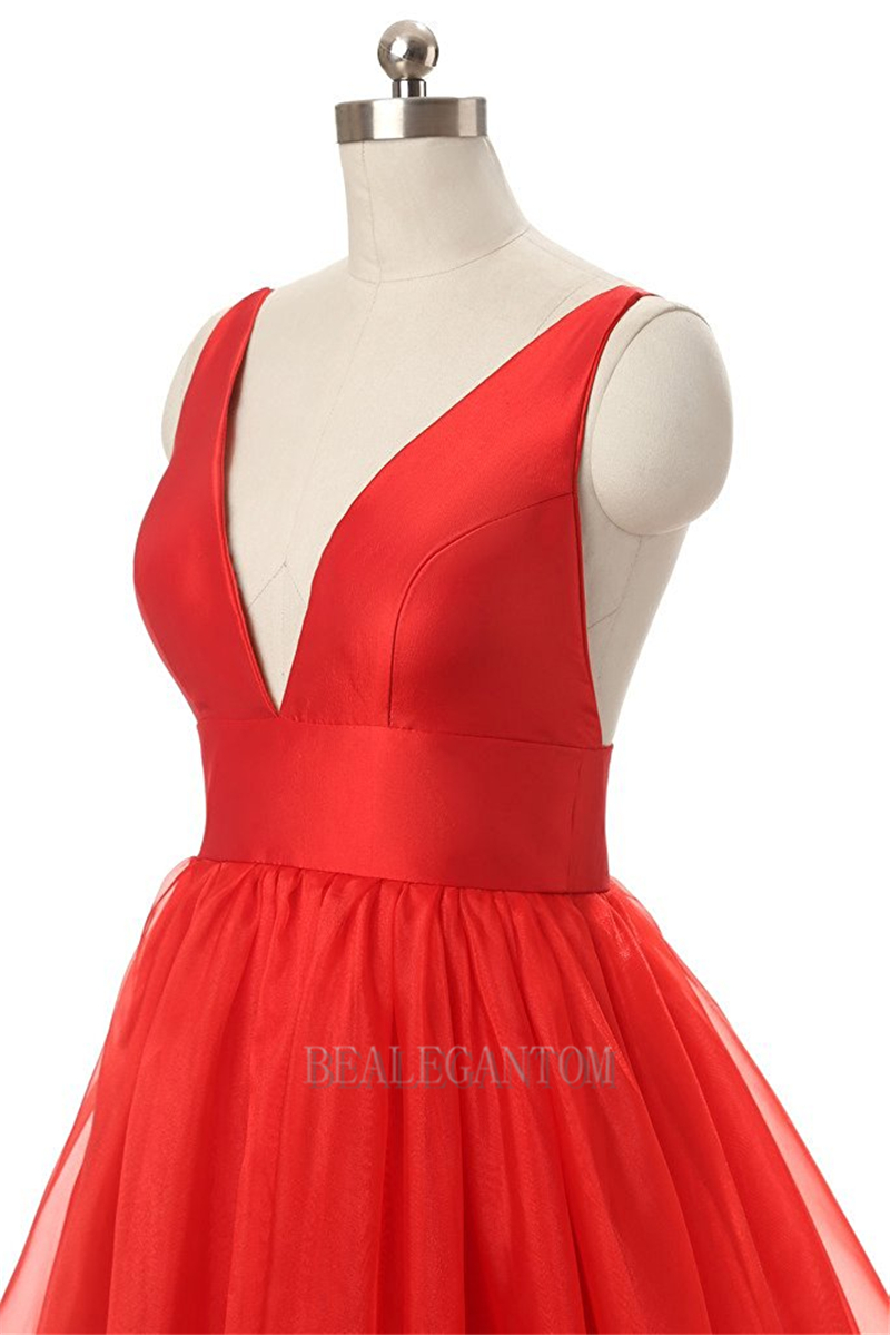 new sexy deep v neck long evening prom dresses floorlength plus size formal party wear gown bm08
