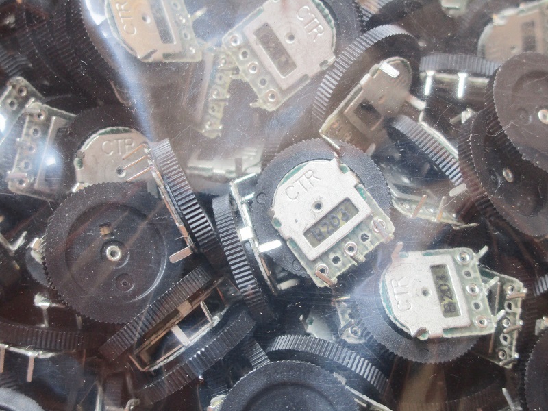 B203 20K 16 * 2MM single joint volume control dial potentiometer turbine gear potentiometer