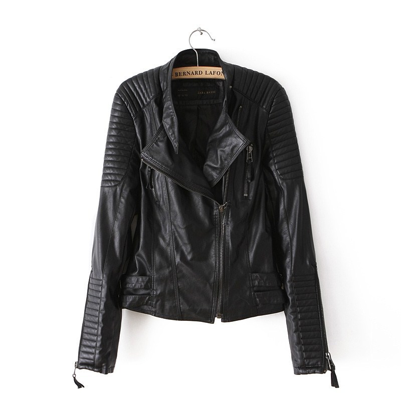 Motorcycle PU Leather Jacket Ladies Autumn Coat Zipper Cool Overcoat Women Biker Tops Outwear Brand Fall Spring Clothing Casual Clothes, Black;brown
Motorcycle PU Leather Jacket Ladies Autumn Coat Zipper Cool Overcoat Women Biker Tops Outwear Brand Fall Spring Clothing Casual Clothes, Black;brown
