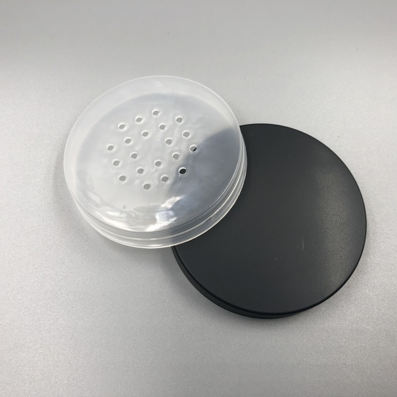 50g Plastic Round Case Loose Powder Jar With Sifter Empty Cosmetic Packaging Powder Case Makeup Empty Sifter Jar