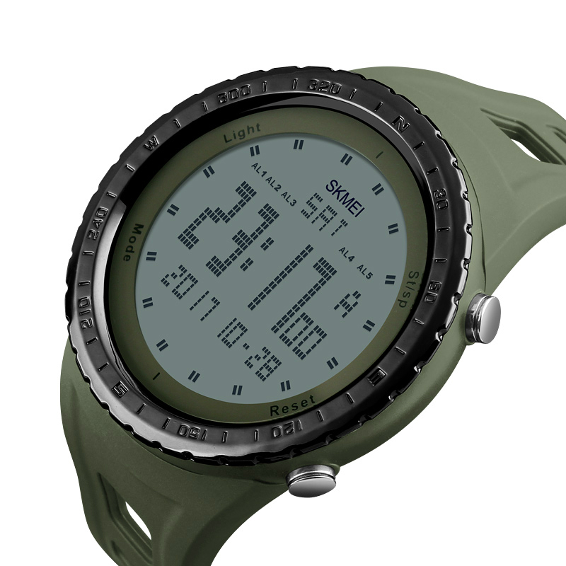 SKMEI 1246 Men Sports Watches Countdown Chrono Double Time EL Light Digital Wristwatches 50M Water Resistant Relogio Masculino, Slivery;brown
SKMEI 1246 Men Sports Watches Countdown Chrono Double Time EL Light Digital Wristwatches 50M Water Resistant Relogio Masculino, Slivery;brown