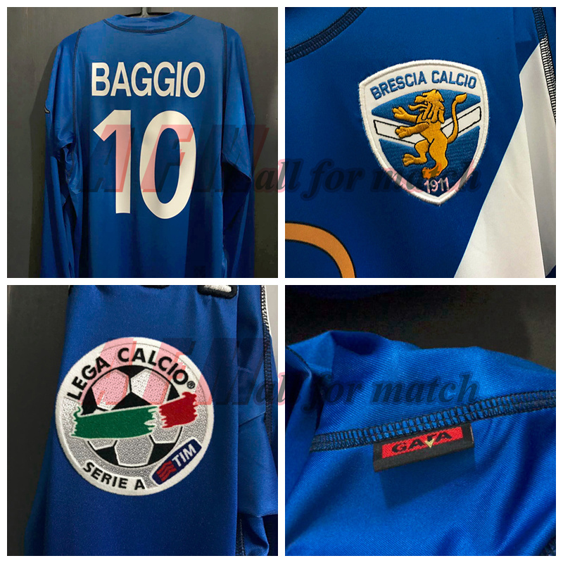 Brescia 03/04 Serie A Home Shirt Jersey Long sleeves Football Rugby BAGGIO Custom Patches Sponsors, 10 baggio
Brescia 03/04 Serie A Home Shirt Jersey Long sleeves Football Rugby BAGGIO Custom Patches Sponsors, 10 baggio
