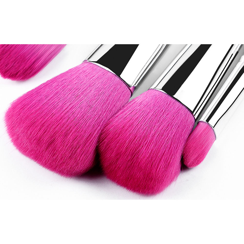 9PCs Professional Makeup Brushes Set Powder Cosmetic Tool Synthetic Bag Blue #R56