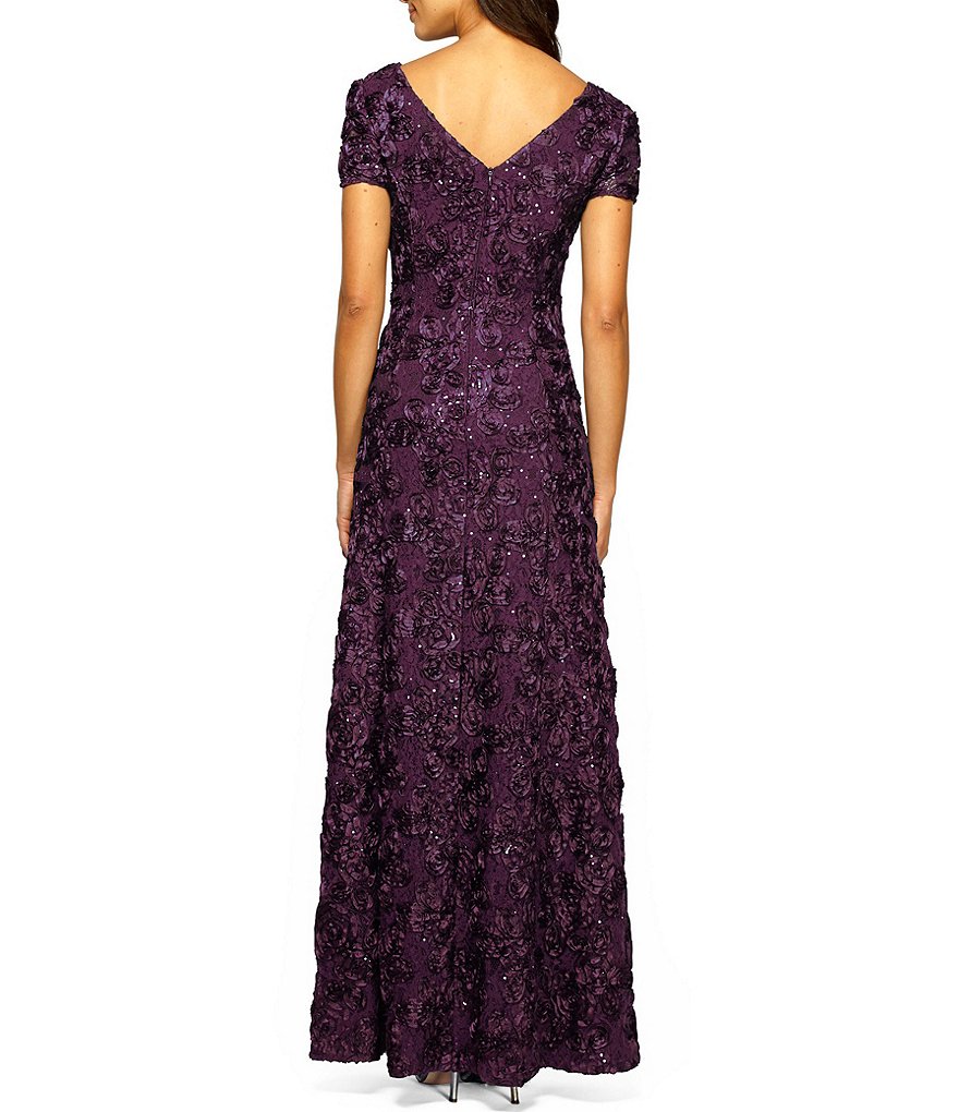 Silver Lace Sequined Long Mother Of the Bride Dresses Short Sleeves Evening Gowns Guest Dress Evening Wear For Weddings Plus Size Formal