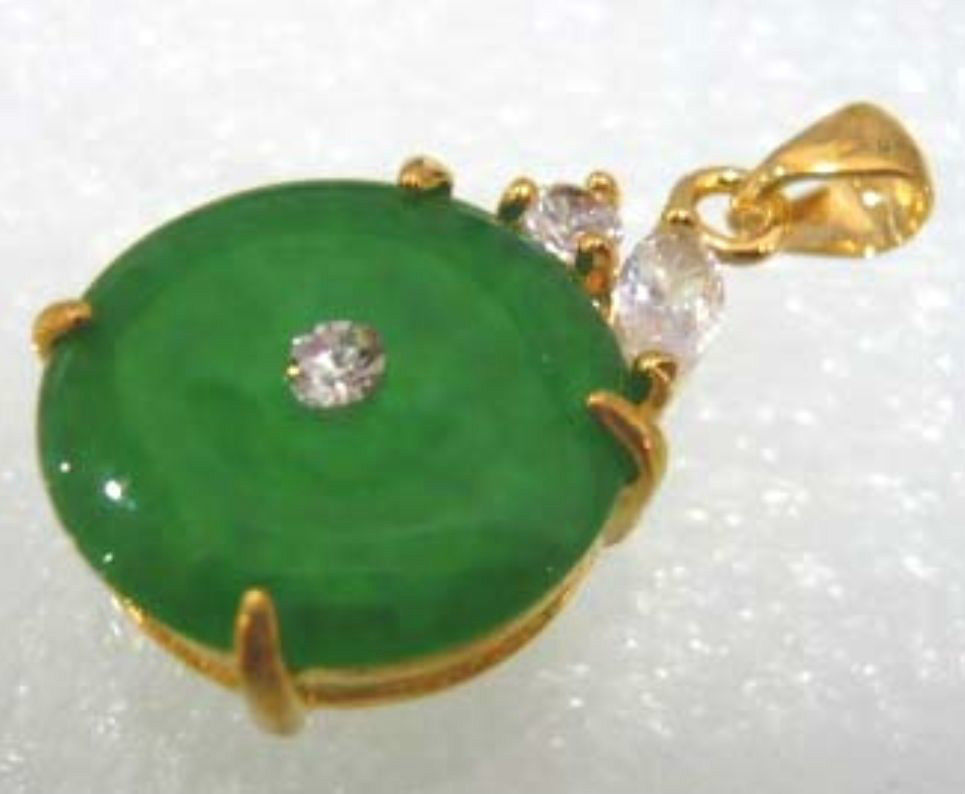 Wholesale cheap 2 color! beautiful green jade bead bless 18KGP pendant necklace free chain, Silver
Wholesale cheap 2 color! beautiful green jade bead bless 18KGP pendant necklace free chain, Silver