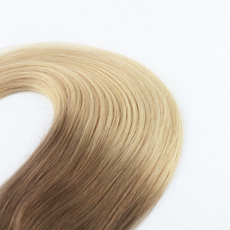 Ombre Color #6#613 Hot Selling Hair Weft Remy Hair Weaving Straight Hair Extension 100G Per Bundle In Stock