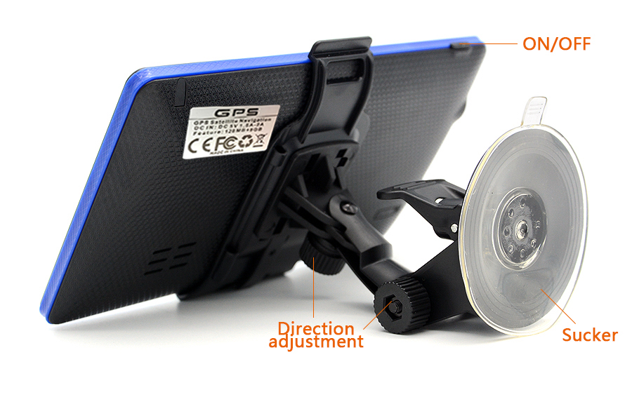 7 inch HD Capacitive Car Truck GPS Navigation MP3/MP4 FM Transmitter 8GB 3D Maps Navigation Device