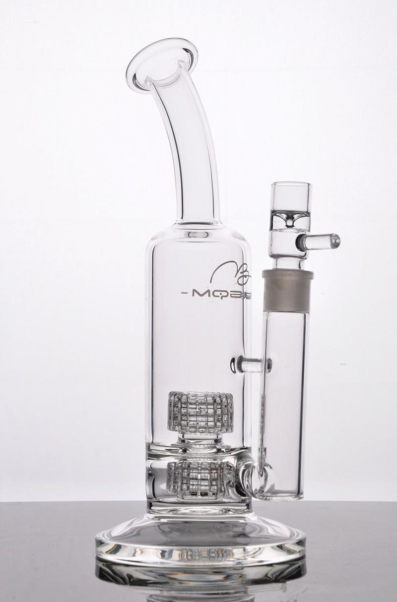 Glass Water Pipes Thick Glass Mobius Design Recycler Rig Double Stereo Matrix Perc Water Pipe with 18 mm joint
Glass Water Pipes Thick Glass Mobius Design Recycler Rig Double Stereo Matrix Perc Water Pipe with 18 mm joint