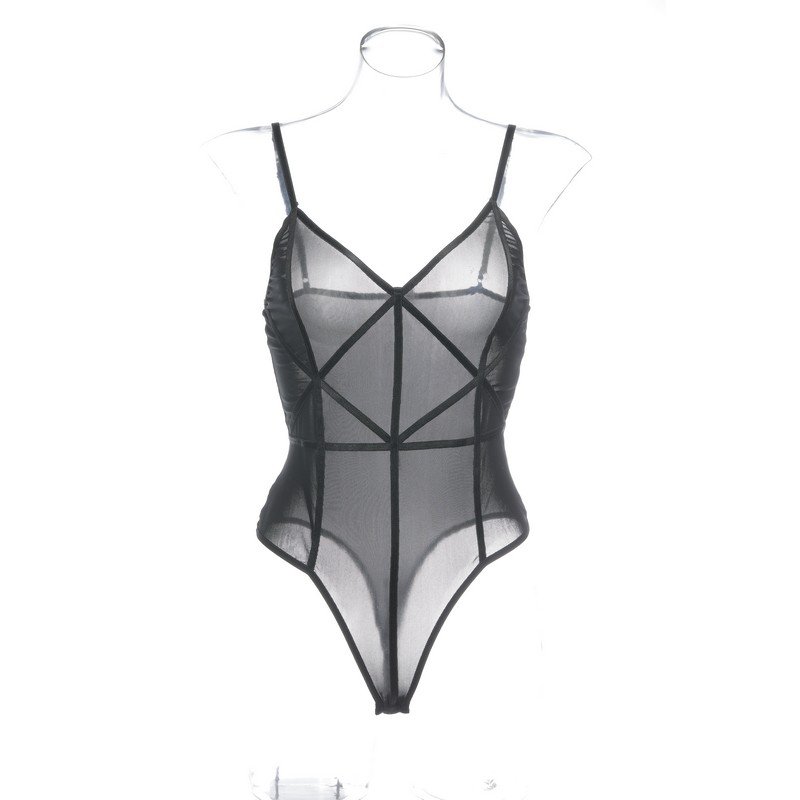 Mesh Sheer Sexy Adjustable Spaghetti Cami Strap Shapewear Bodysuit with Panels Women Transparent Sleeveless Leotard Bodysuit Elegant Romper, Black
Mesh Sheer Sexy Adjustable Spaghetti Cami Strap Shapewear Bodysuit with Panels Women Transparent Sleeveless Leotard Bodysuit Elegant Romper, Black