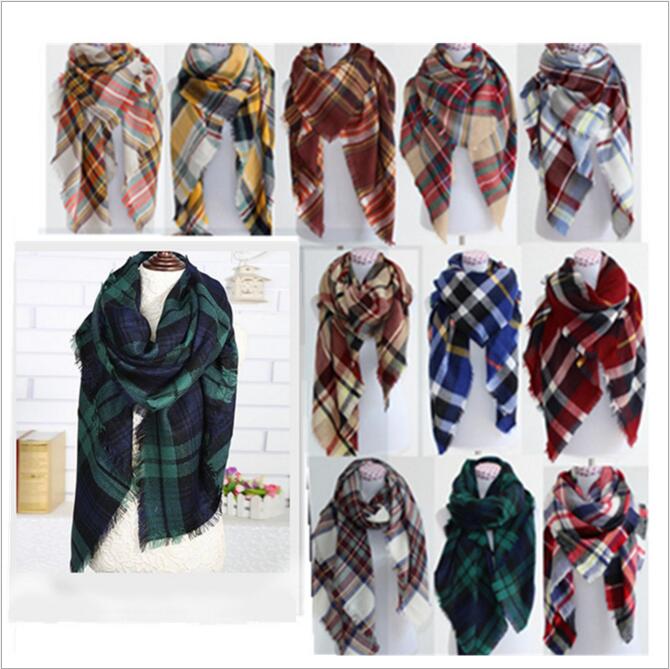 Plaid Scarves Latti… - image