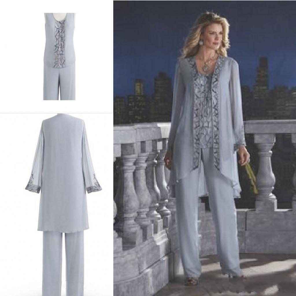 New Arrival 2018 Mother Of The Bride Three-Piece Pant Suit Chiffon Beach Wedding Mother's Groom Dress Long Sleeve Beads Wedding Guest Dress
New Arrival 2018 Mother Of The Bride Three-Piece Pant Suit Chiffon Beach Wedding Mother's Groom Dress Long Sleeve Beads Wedding Guest Dress