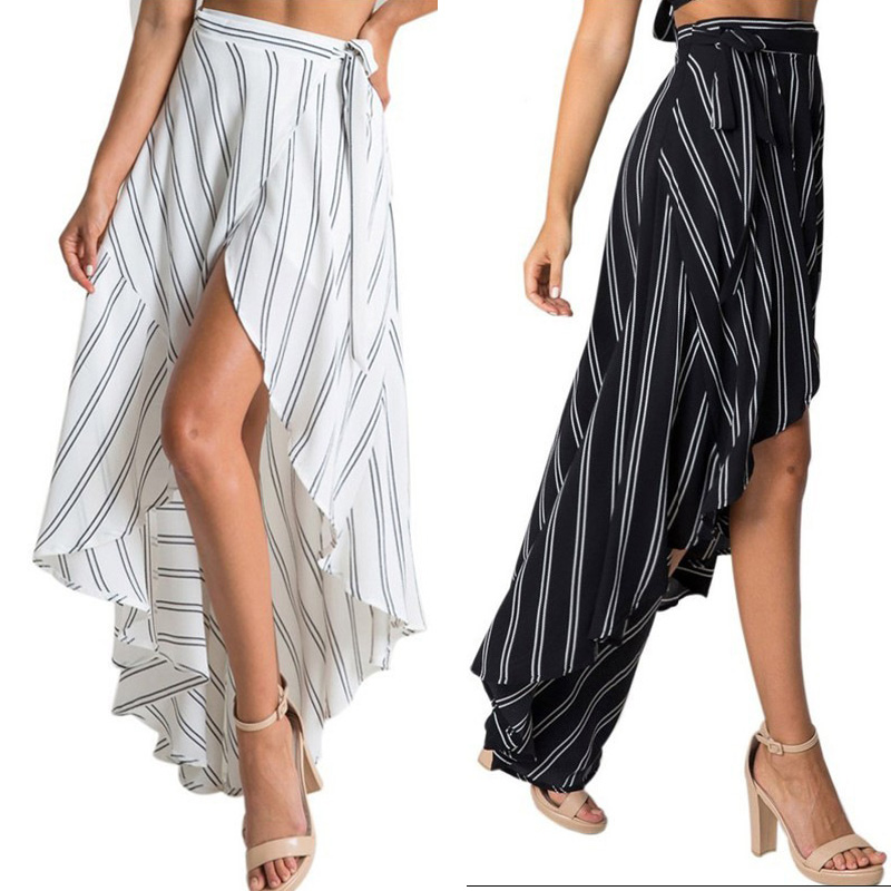 Sexy Lady Women cloth Hi-lo Boho Maxi Skirt With Striped Printed Irregular Dresses Summer Beach Long Dress ZL3257, White
Sexy Lady Women cloth Hi-lo Boho Maxi Skirt With Striped Printed Irregular Dresses Summer Beach Long Dress ZL3257, White
