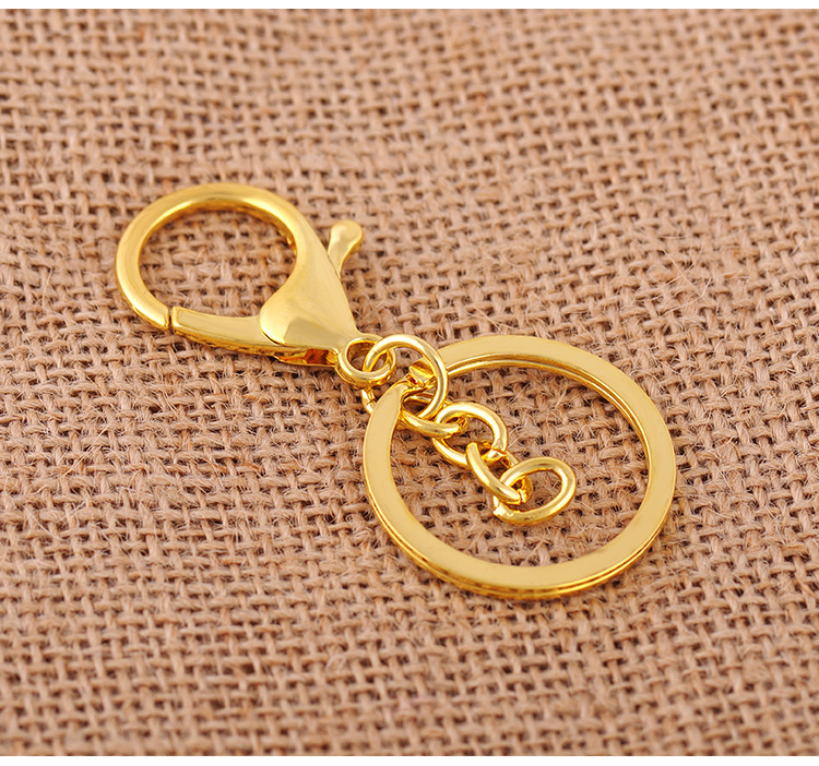 Metal lobster buckle long-lasting color 30mm high-grade electroplating car metal key chain KR187 Keychains mix order 20 pieces a lot