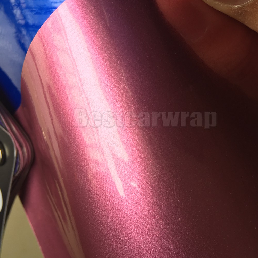 Candy Pink Gloss Metallic Vinyl Wrap For Car Wrap With Air Bubble Free Pearl blue candy Car styling Vehicle boat covering Size:1.52*20M/Roll