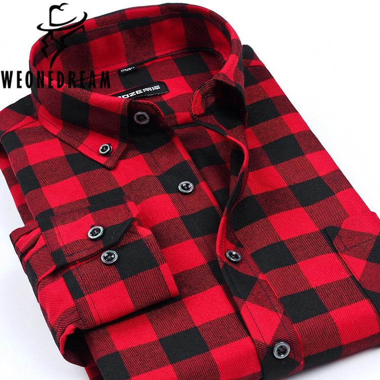 Wholesale- 2017 Spring Style Man Flannel Plaid Causal Shirts Men Long Sleeve Slit Fit Shirts Male Cheap Clothing Plus Size, 36
Wholesale- 2017 Spring Style Man Flannel Plaid Causal Shirts Men Long Sleeve Slit Fit Shirts Male Cheap Clothing Plus Size, 36