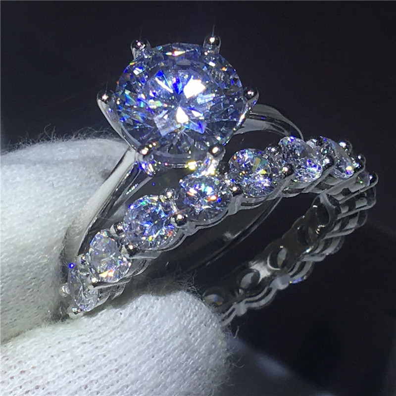 2017 Infinity Jewelry 925 Sterling silver ring set Circle 5A Zircon Cz stone Engagement wedding band rings for women Gift
2017 Infinity Jewelry 925 Sterling silver ring set Circle 5A Zircon Cz stone Engagement wedding band rings for women Gift