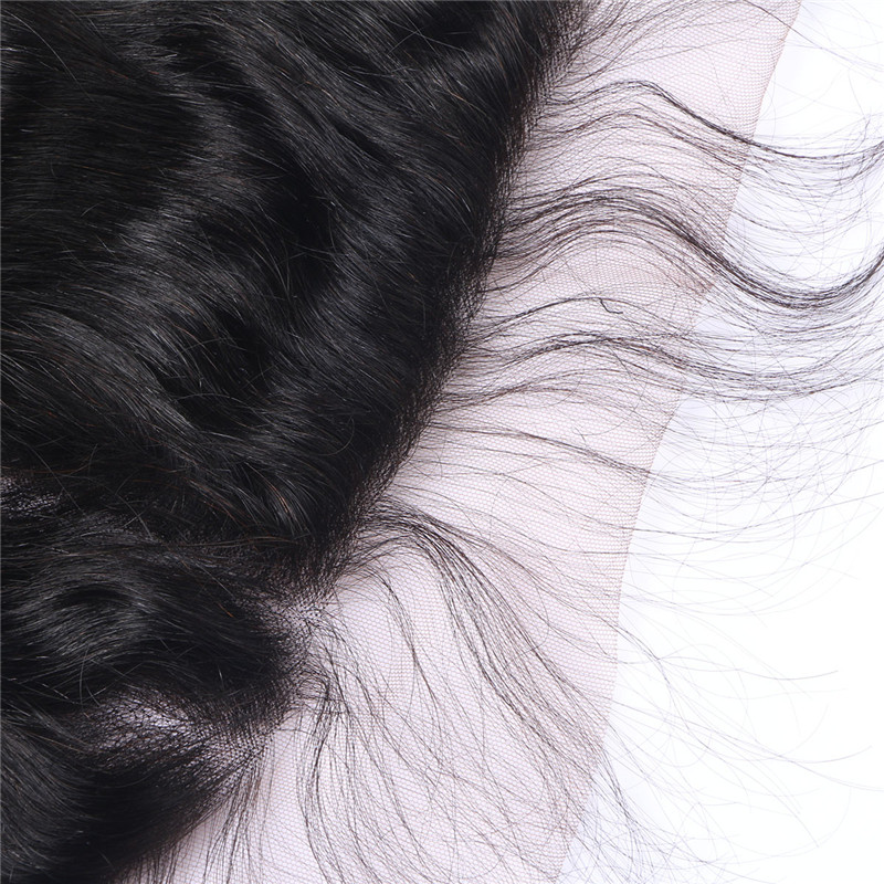 Human Virgin Remy Hair Lace Frontal With 3 Bundles 13X6 Ear To Ear Lace Frontal Body Wave Brazilian Human Hair Weaves Closure