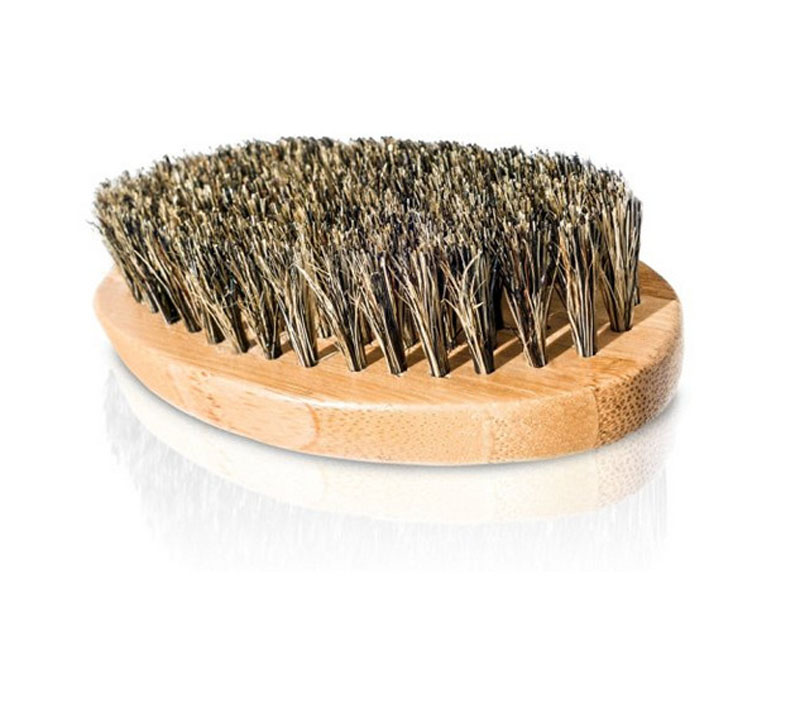 Beard Brush For Men Bamboo brush Boar Bristles Face Massage men shaving brushes Comb Beards and Mustache ZA2023