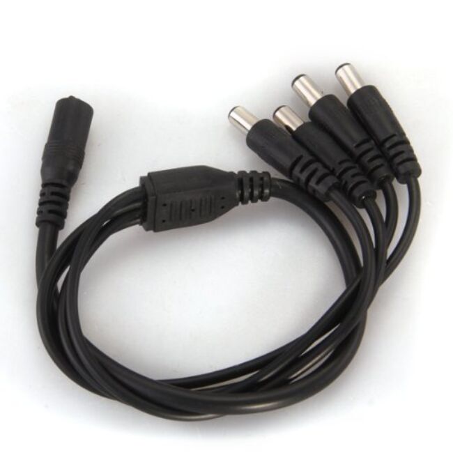 Hot 1 to 4 DC Power 4-Port Splitter Adapter Adaptor Cable CCTV Camera in home video Surveillance system