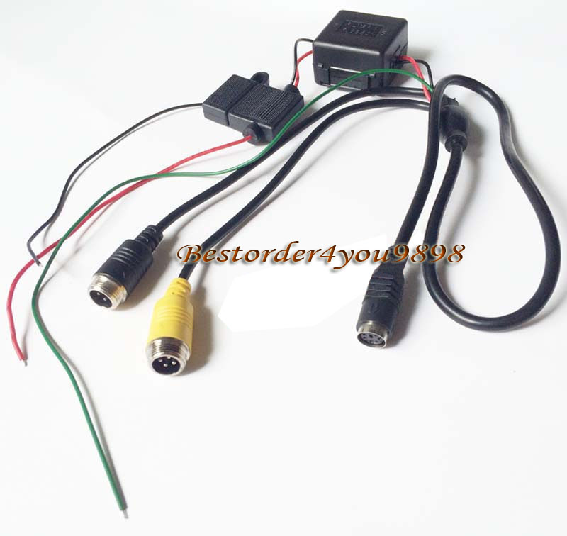 9" Car LCD Monitor for Bus Truck Motorhome + 4Pin 18 LED IR Reversing Camera waterproof & 15M Cable Free Shipping