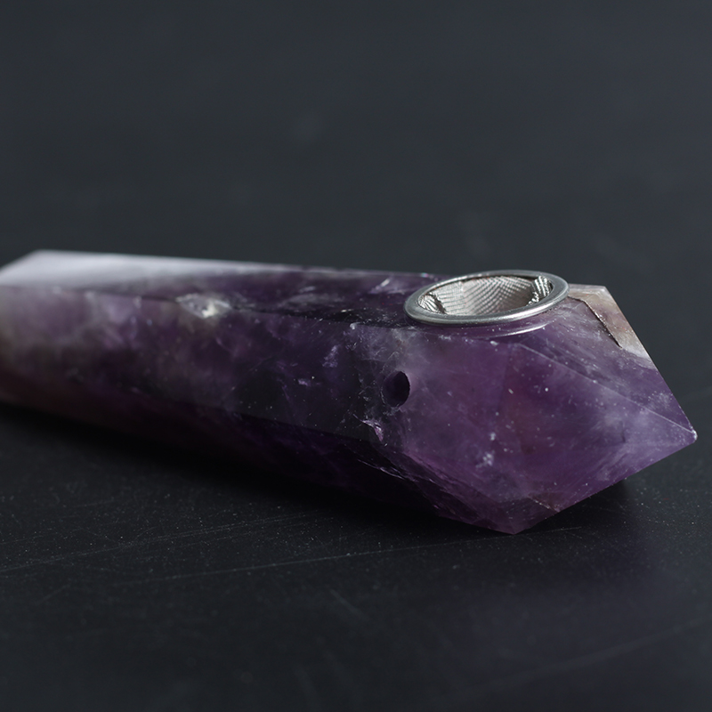 Free Shipping Wholesale High qualiy Carb Hole smoking pipes natural Amethyst CRYSTAL quartz Tobacco Pipes healing Hand Pipes FREE POUCH
Free Shipping Wholesale High qualiy Carb Hole smoking pipes natural Amethyst CRYSTAL quartz Tobacco Pipes healing Hand Pipes FREE POUCH