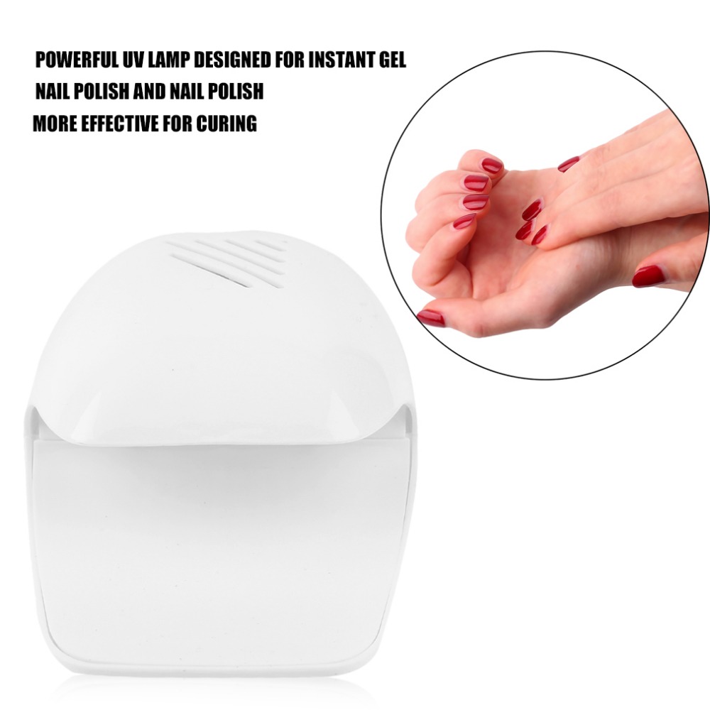 Wholesale- YM709 Small Size Nail Dryer Personal Use Nail Polish Fashion Design UV Lamp Curing Manicure Dryer Lamp Top Sale