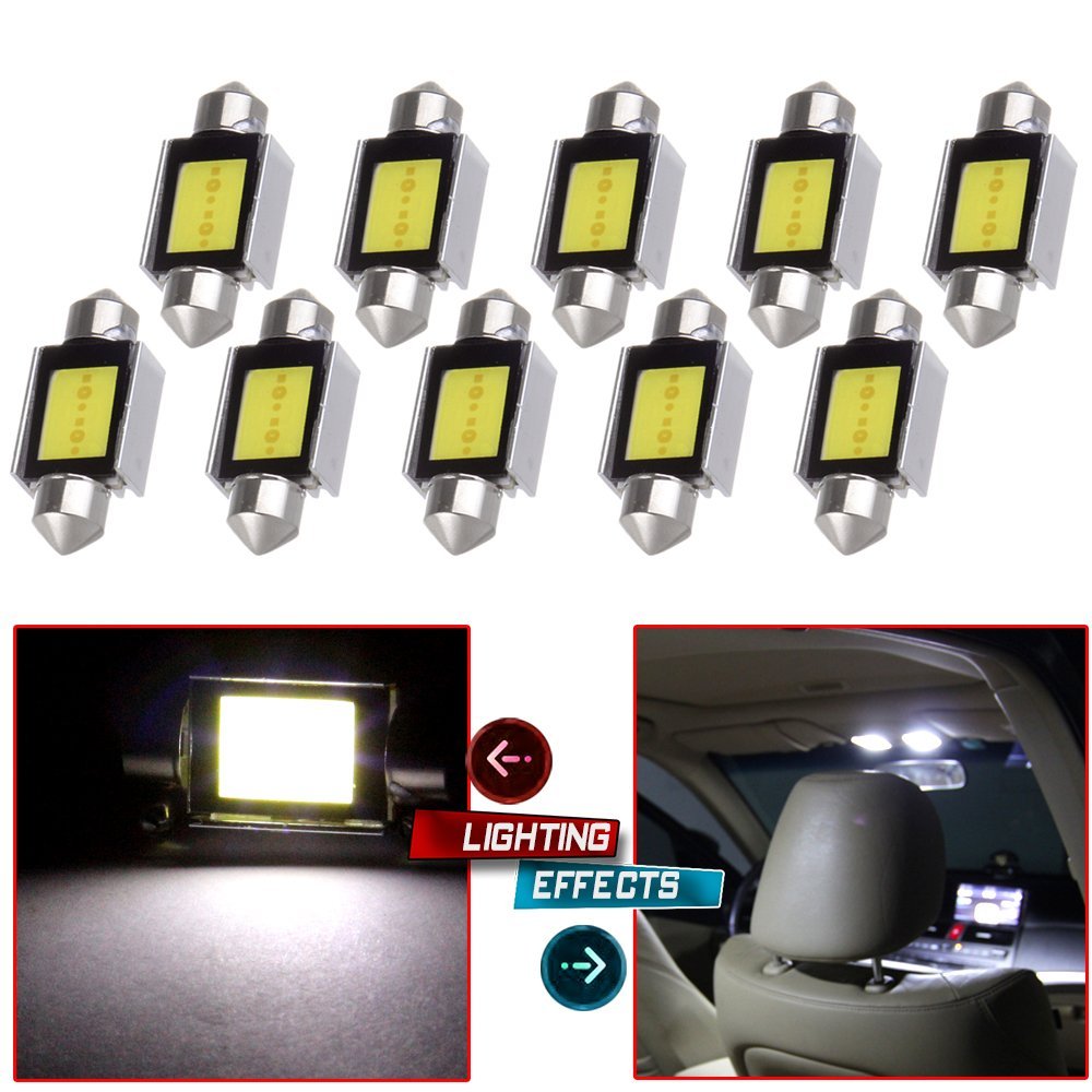 10Pcs LED Festoon 36mm Canbus COB Car Auto dome LED lamp Roof Map Interior Lights Bulbs White Lamps DE3423 DE3425 C5W 3423 DC12V
10Pcs LED Festoon 36mm Canbus COB Car Auto dome LED lamp Roof Map Interior Lights Bulbs White Lamps DE3423 DE3425 C5W 3423 DC12V