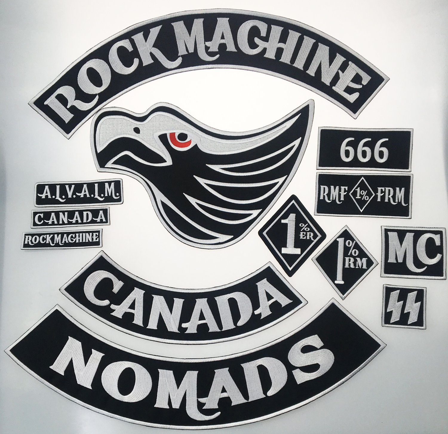 Original Rock Machine Motorcycle Embroidery Biker Badge Large Size Patch For Full Back Of Jacket Iron On Vest Rocker Patches
Original Rock Machine Motorcycle Embroidery Biker Badge Large Size Patch For Full Back Of Jacket Iron On Vest Rocker Patches